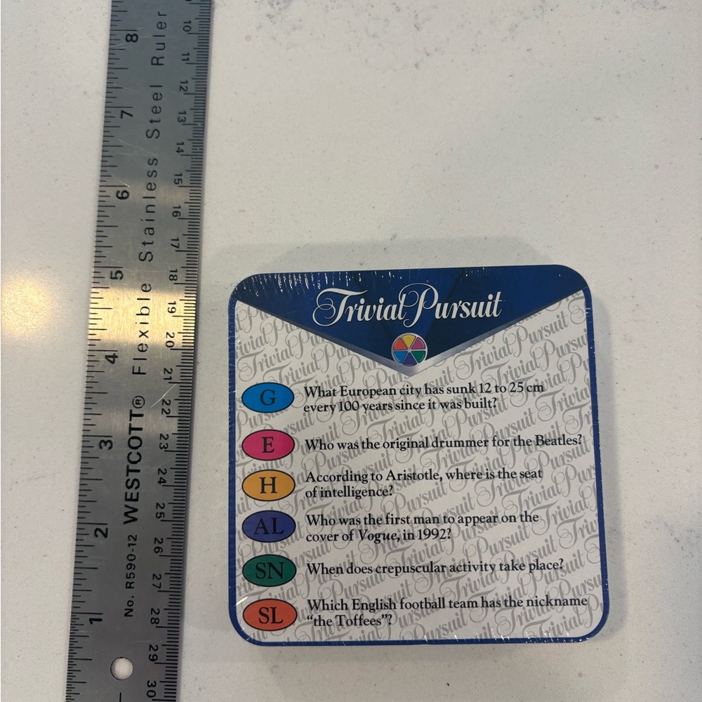 NEW Trivial Pursuit Drink Coasters